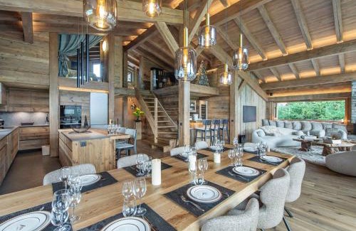 Combloux Chalet De Esquí | Chalet moderne avec piscine intérieure et hammam - FR-1-569-76