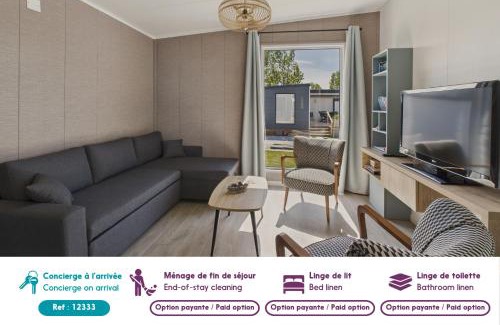 Saint-Gilles-Croix-de-Vie Chalet De Esquí | Chalet neuf pour 6 avec piscine chauffée à l'année