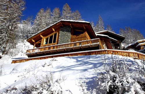 Les Brevieres Chalet De Esquí | Chalet, vista pistas, fitness, sauna, terraza, balcón, chimenea o estufa a leña, tv