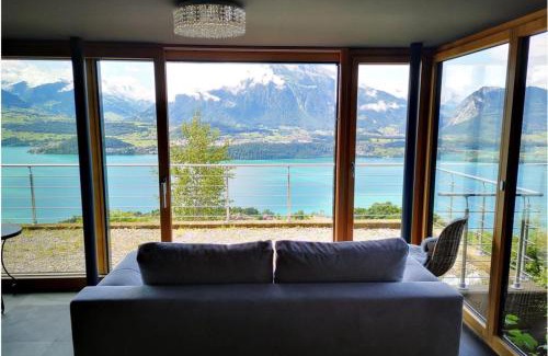 Aeschlen ob Gunten Chalet De Esquí | Chalet with panoramic views of the mountains of the Oberland and Lake Thun