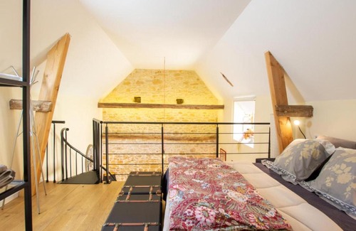 Auriac-du-Perigord Casa | Chaleureuse escapade périgourdine avec terrasse et mezzanine - FR-1-616-419