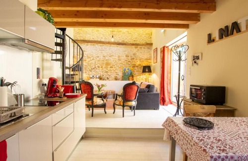 Auriac-du-Perigord Casa | Chaleureuse escapade périgourdine avec terrasse et mezzanine - FR-1-616-419