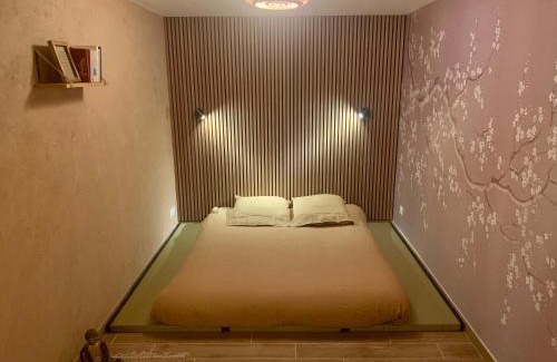 Pourrieres Cama Y Desayuno | Chambre d’inspiration japonaise