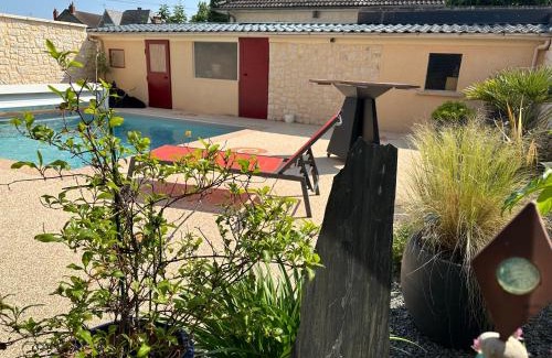Brive-la-Gaillarde Casa | Chambre dans maison avec piscine