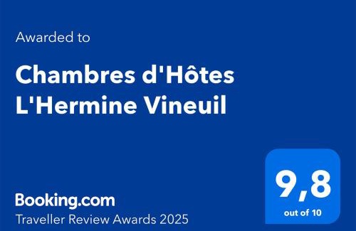 Nouan-sur-Loire Cama Y Desayuno | Chambres d'Hôtes L'Hermine Vineuil