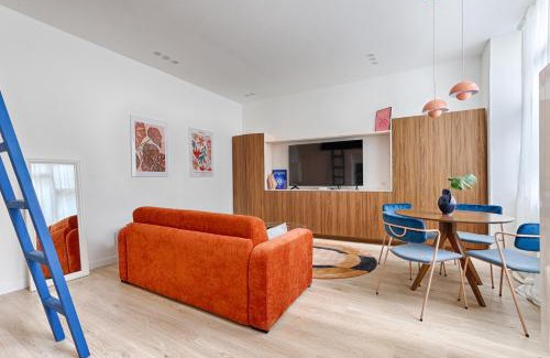Quartier de la Goutte-d'Or Apartamento | Chapelle Ordener Cosy Apartment Mezzanine 4P