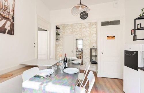 Gorge de Loup Apartamento | Charmant 2 pers atypique avec terrasse-métro ValmyCharming 2 people unique