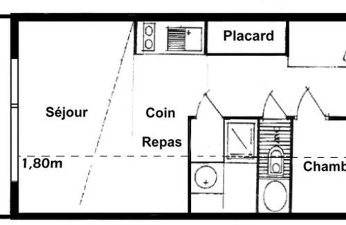 Les Saisies Apartamento | Charmant 2 Pièces + Cabine aux Saisies, 4 pers., Balcon Sud, TV, WiFi - FR-1-293-210