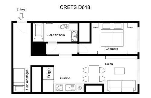 Les Allues Apartamento | Charmant 2 pièces cabine skis aux pieds avec parking et sèche-chaussures - FR-1-182-245