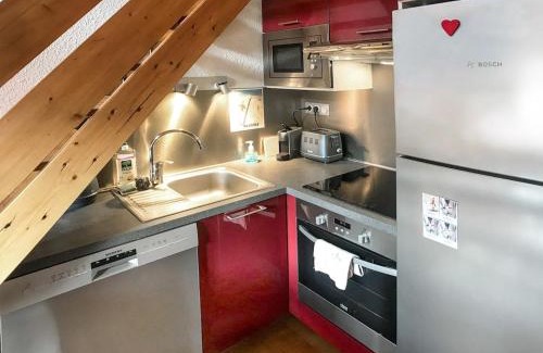 Valloire Apartamento | Charmant studio cabine + mezzanine pour 4 pers. à Valloire, proche remontées mécaniques et commerces - FR-1-263-485