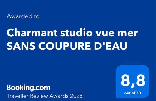 Bas du Fort Apartamento | Charmant studio vue mer SANS COUPURE D'EAU