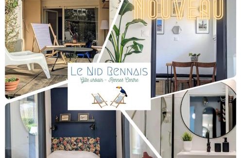 Colombier - Champ de Mars Apartamento | Charmant T2 avec Jardin Proche gare