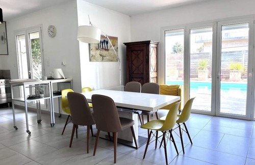 Le Cres Casa | Charmante Villa Climatisée de Plein Pied Avec Piscine et Jardin Paysagé