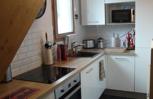 Saint-Gervais-les-Bains Apartamento | Charming duplex 6-8 pers with garage, WIFI, top equipped, linen provided
