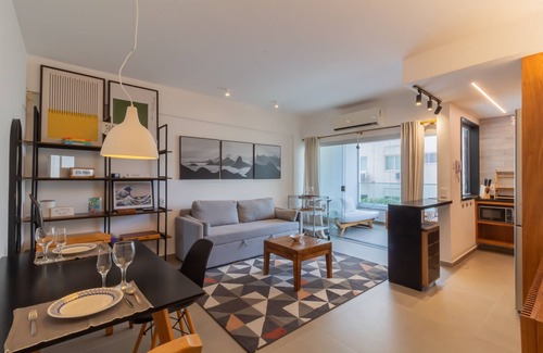 Barra da Tijuca Apartamento | Charming 1 Minute From Barra Beach Pp105