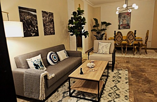 Blat Apartamento | Charming 2-bedroom apartment in Blat Byblos with kitchen, living, dining, TV, AC