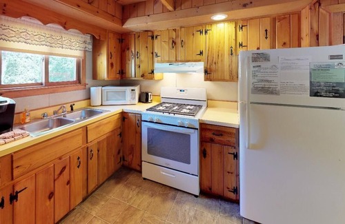 Gaines Casa | Charming 3-bedroom home on Pinecreek in Gaines with AC, hot tub, fire ring, WiFi
