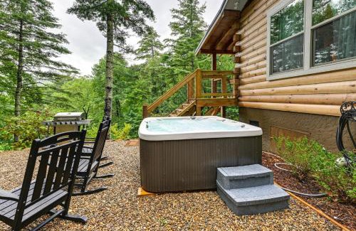 Cullowhee Casa | Charming 3BR Cabin with Hot Tub and Fire Pit Near WCU