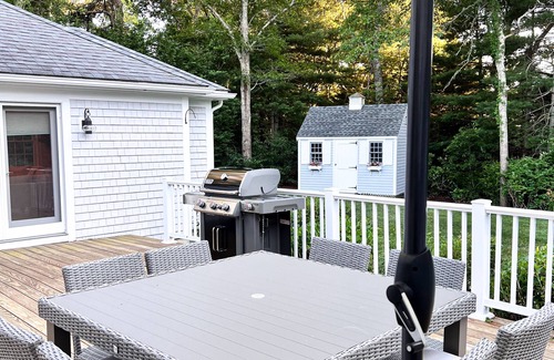 Osterville Casa | Charming 4BR Osterville Home, Walk to Pond, 2 mi to beach, Hot Tub & Beach Pass