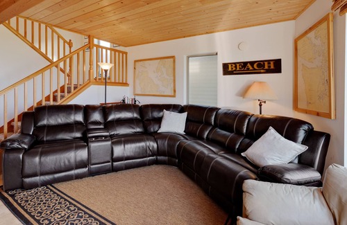 Camano Island Casa | Charming beachfront home with ocean and mtn. views, firepit, private gas grill!
