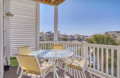 Ocean Isle Beach Casa | Charming Canal Home with Private Heated Pool and Boat Lift