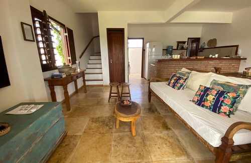 Trairi Chalet De Esquí | Encantador chalet con 3 suites con aire acondicionado, frente al mar, en Praia de Flecheiras / C