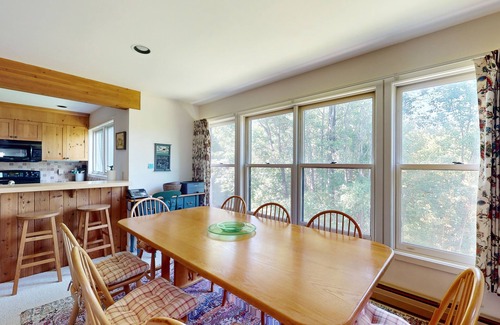 Stratton Mountain Condominio | Charming condo, mtn view, dog-friendly, pool, ping-pong, wifi, w/d, fireplace
