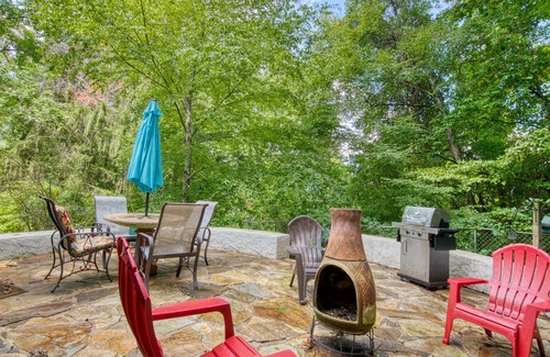 Forest Hills Chalet De Esquí | Charming dog-friendly chalet with fireplace, pool table, balcony, & washer/dryer