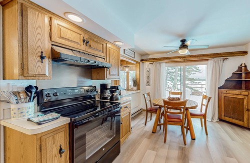 Conover Casa | Charming lakefront home with dock, fireplace, streaming, lake views, W/D, & AC