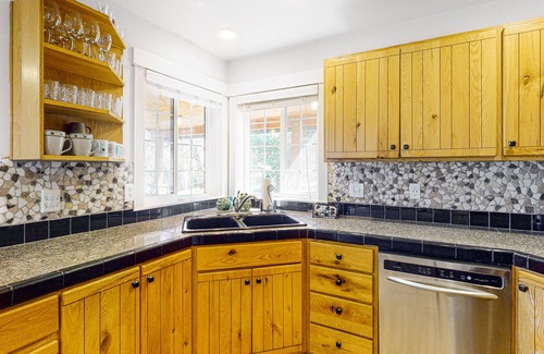 Otis Casa | Charming Lakefront Home with Private Hot Tub, Dock, and High-Speed WiFi