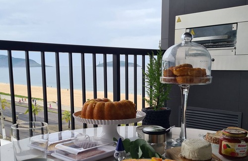 Piratininga Apartamento | Charming loft with barbecue on the balcony and sea view