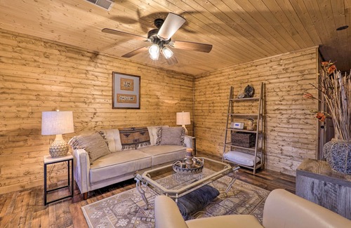 Oceana County Cabina | Charming Log Cabin at Double JJ Ranch Resort!