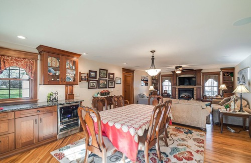 Manchester Casa | Charming Manchester Retreat w/ Patio & Fireplace!