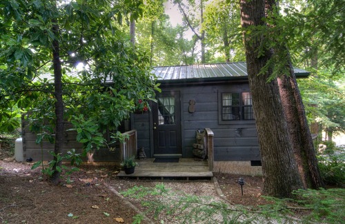Lake Lure Cabina | Encantadora cabaña que admite mascotas con bañera de hidromasaje para dos: ¡su refugio de montaña perfecto!