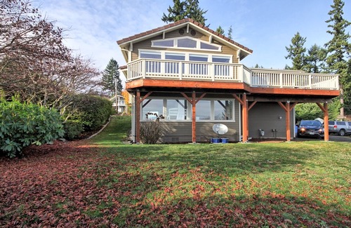 Gig Harbor Casa | Puget Sound / Mt Rainier View House; 3BR 2. 5BA con playa privada y lanzamiento de embarcaciones / muelle
