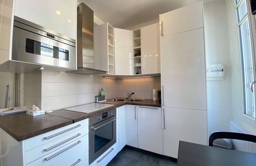 La Baule-Escoublac Apartamento | Estudio renovado para 4 personas con balcón cerca de la playa en La Baule