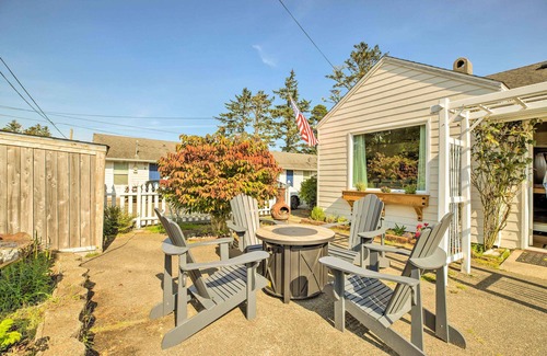Pacific County Cabaña | Charming Seaview Home w/ BBQ, Deck & Fire Pit
