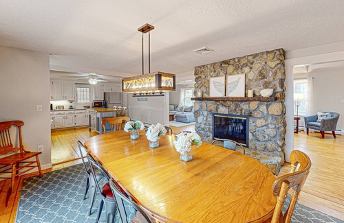 East Dennis Casa | Charming & spacious Cape Cod Eden by the beach with pool, hot tub & fireplace