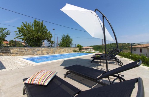 Momjan Villa | Charming stone villa Duda with private pool and magnificent view
