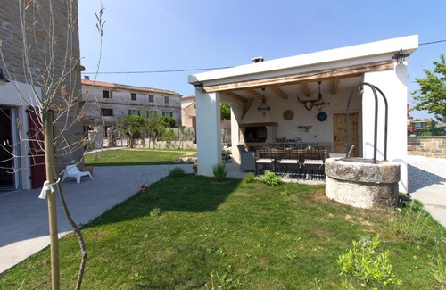 Momjan Villa | Charming stone villa Duda with private pool and magnificent view