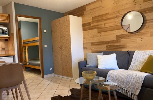 Le Grand-Bornand Apartamento | Estudio con encanto + área de descanso (22m2 - 4Pers.)