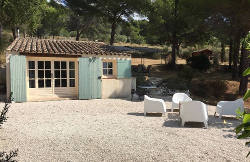Eguilles Cabaña | Estudio con encanto en gran propiedad con piscina