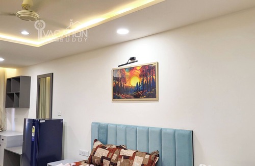 Sanganer Apartamento | Charming Studio, Solitaire Suites, Jaipur, Wi-Fi, AC