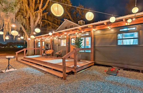 Plant City Cabina | Charming Tiny Home w/ Private Hot Tub!