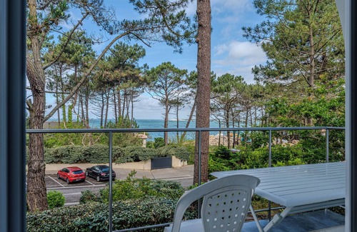 Pyla-sur-Mer Casa | Casa de vacaciones 'Pyla Sur Mer Villa 150m Vue Bassin' con vistas al mar, terraza y Wi-Fi