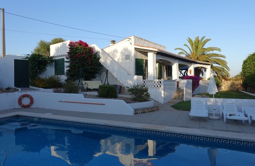 Alayor Villa | +++ VILLA CERCA DE LA PLAYA, PISCINA GRANDE, PAÍS Y ALGUNAS VISTAS AL MAR, WIFI, DORMIR 6; MENORCA
