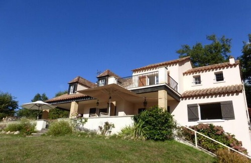 Cazoules Casa | Encantadora villa con vistas panorámicas del valle del Dordoña