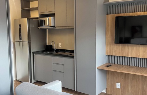 Sao Paulo Apartamento | Charmoso Studio a 230m do Metrô Brooklin