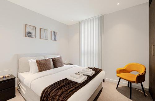 West Hampstead Apartamento | Chic 1BR Apt with Terrace & Gym, West Hampstead