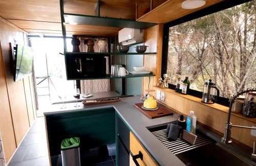 Kempner Casa | Chic and Elegant Tiny House with Fire Pit Lovely for Couples Getaways in Kempner, Texas